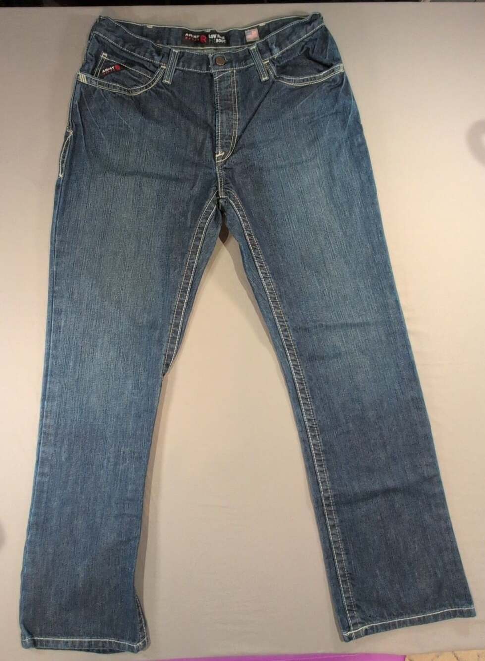 Ariat FR M4 Boot Jeans Size 36x34 Low Rise Flame Resistant Denim Workwear Durabl